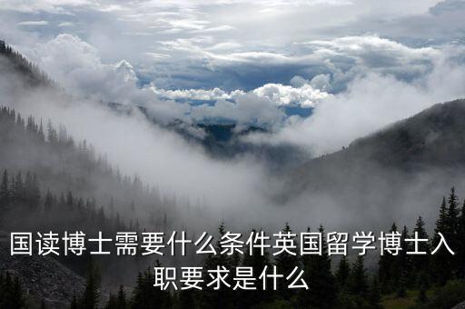 在英國(guó)讀博士需要什么條件?英國(guó)留學(xué)博士入職要求是什么...